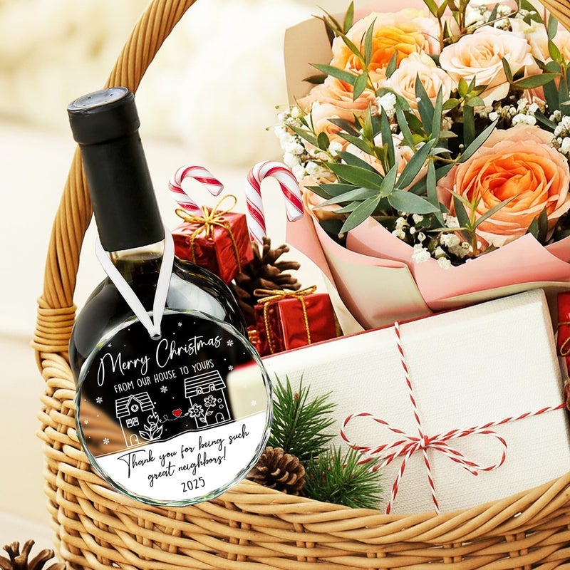 HEXMOZ Neighbor Christmas Ornaments 2025 - Christmas Neighbor Gifts - Gifts for Neighbors, Best Neighborhood Gift Ideas - Friendship Gift for Next Door Neighbors, Women, Men - Image 5