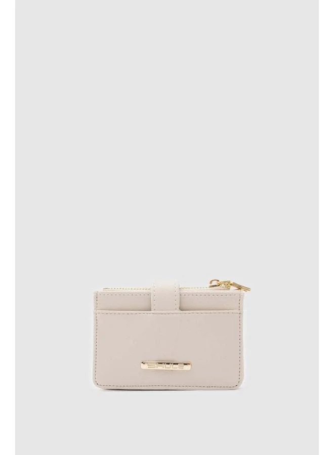 Cleo Zippered Women's Wallet Cream