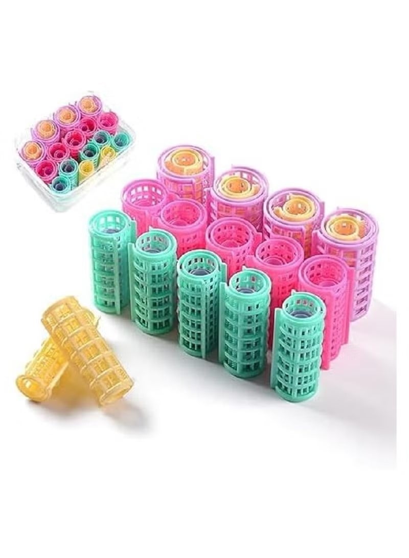 Plastic Hair Styling Rollers - Magic Hair Curlers - 4 Pcs Color may vary - Image 1