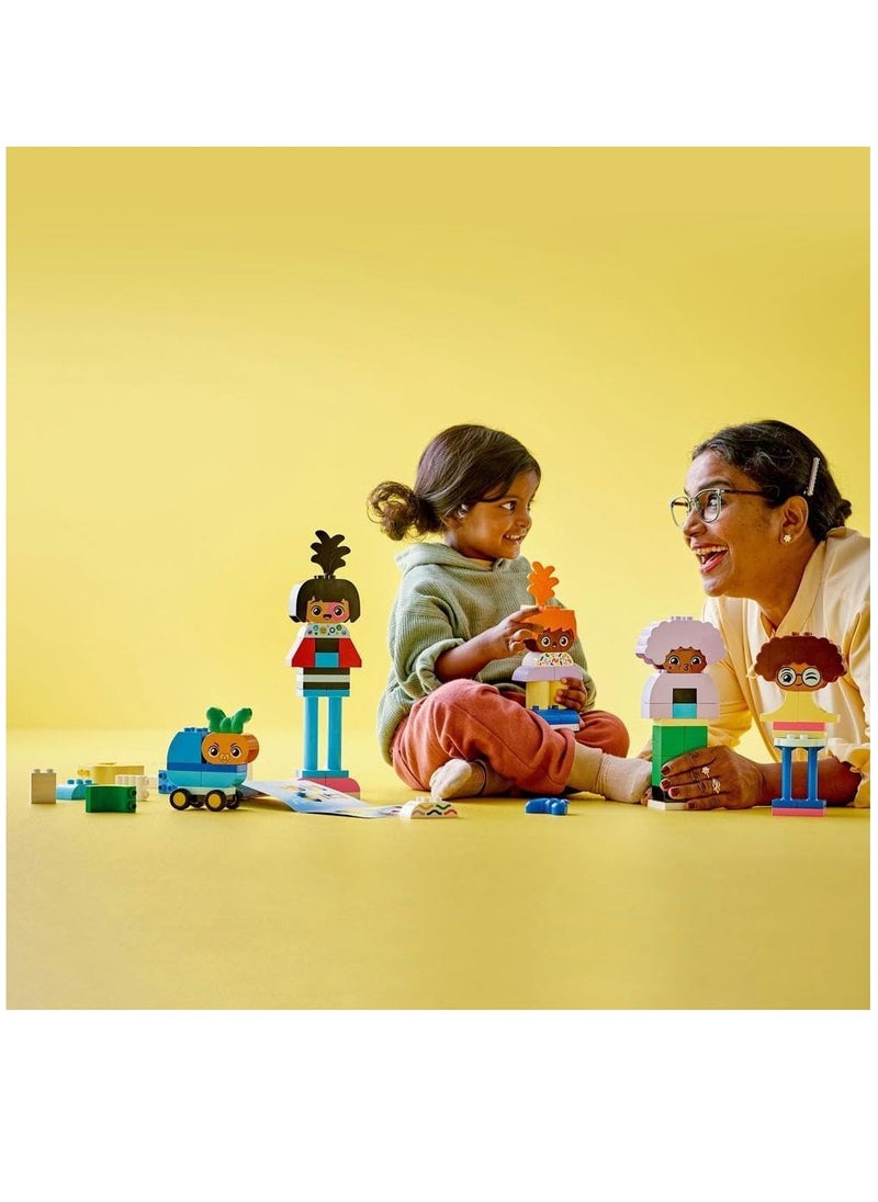 LEGO LEGO Duplo Buildable People With Big Emotions 10423 Building Blocks Toy for Toddlers (71 Pieces)  - Image 2
