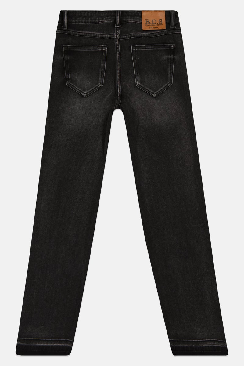 SELECTED Women Regular Fit Washed Stretchable Jeans, Black - Image 3