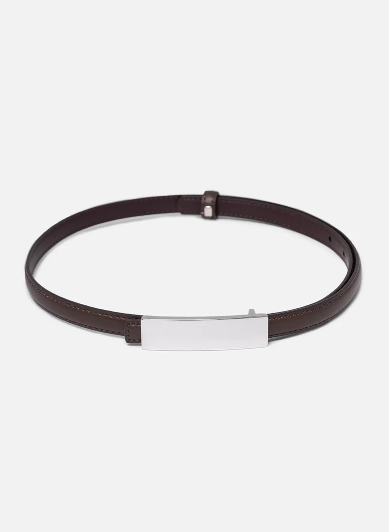 Lichi  Slim belt with rectangular buckle for Women | Best Price UAE