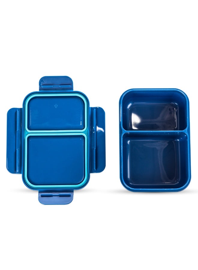 Nova Kids 2 Compartment Bento Lunch Box - Racer Blue - Image 4