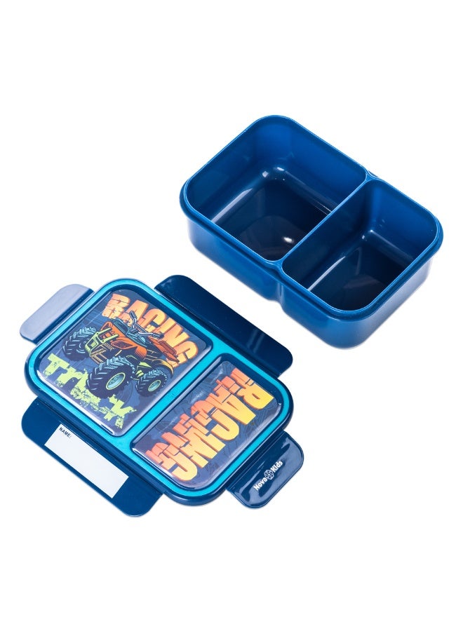 Nova Kids 2 Compartment Bento Lunch Box - Racer Blue - Image 3
