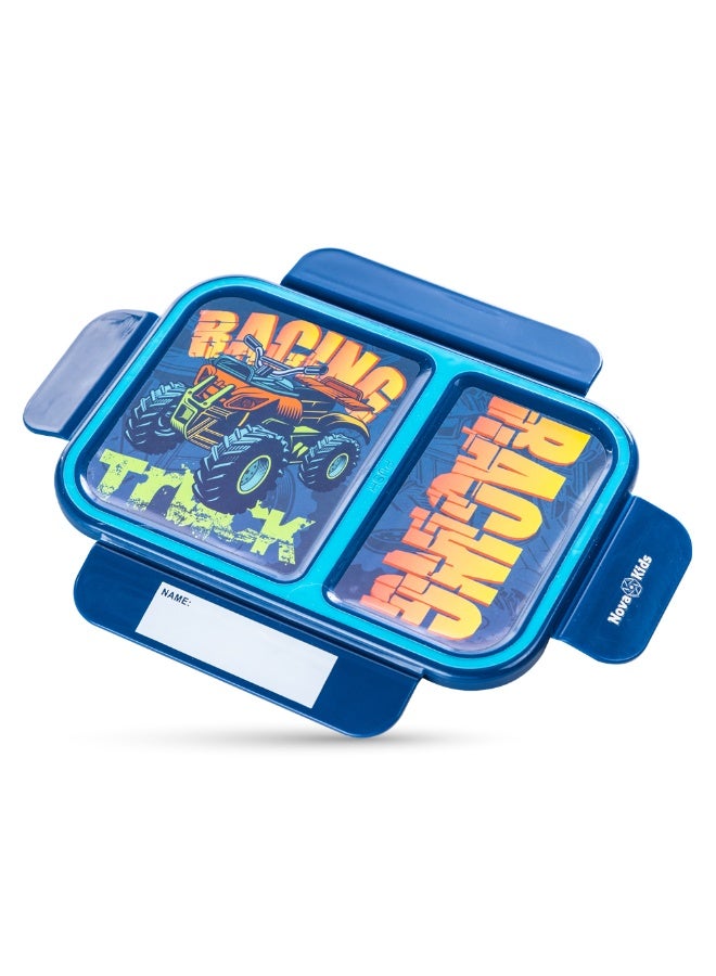 Nova Kids 2 Compartment Bento Lunch Box - Racer Blue - Image 5