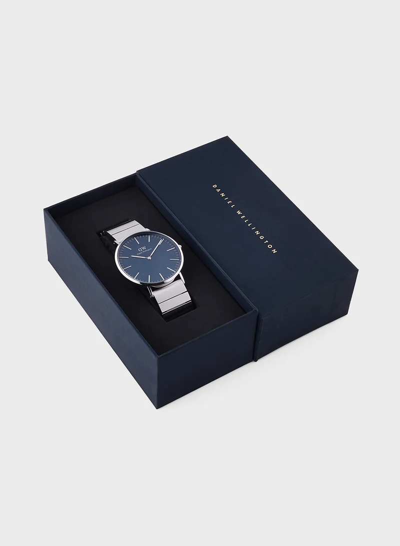 DANIEL WELLINGTON Classic 40mm Silver Watch