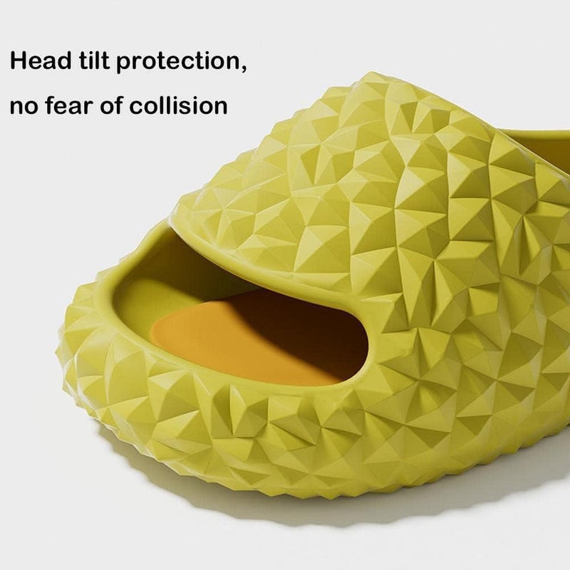 comfrt Durian Slides, Durian Slides Sandals, Summer Anti-slip Cute Cartoon Thickness Sandals Durian Slippers, Cloudy Durian Slides for Women Mens (9.5-10.5, Green) - Image 4