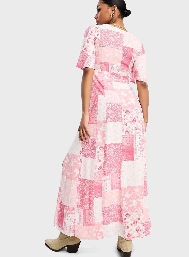 Miss Selfridge Patchwork Maxi Dress  - Image 2