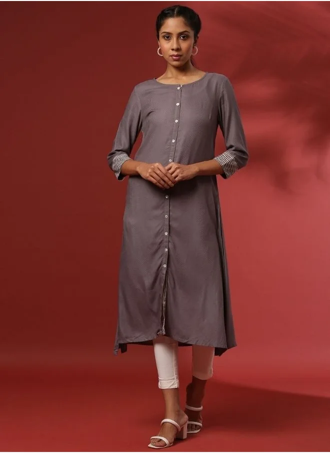Abhishti Fitted narrow  stretch pants with slits- offwhite