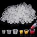 Autdor Tattoo Ink Caps Cups Autdor Mixed 300pcs Tattoo Cups Pigment Caps Disposable Tattoo Ink Cups for Microblading Permanent Makeup Tattoo Pigment Clear Holder Container Caps Tattoo Supplies - Image 2