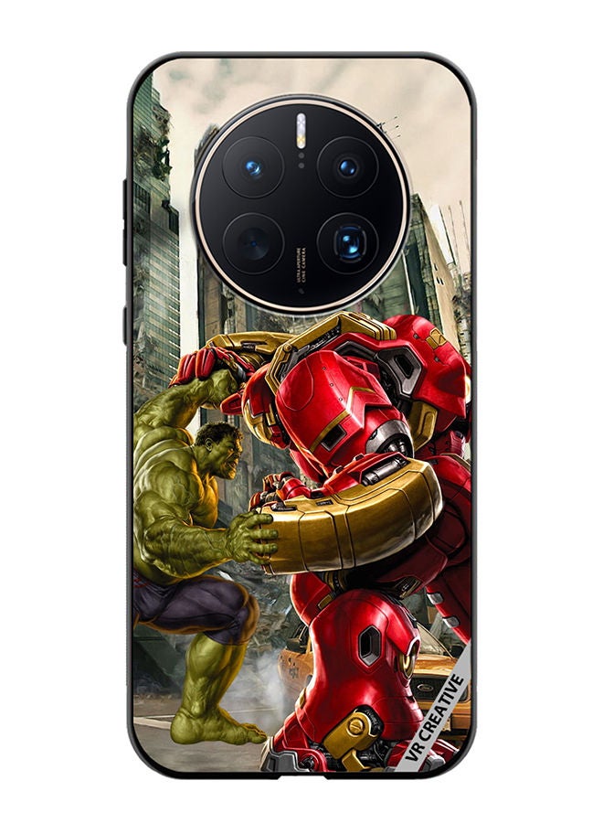 VR CREATIVE Protective Case Cover For Huawei Mate 50 Pro Hulk Vs Hulkbuster Design Multicolour - Image 1