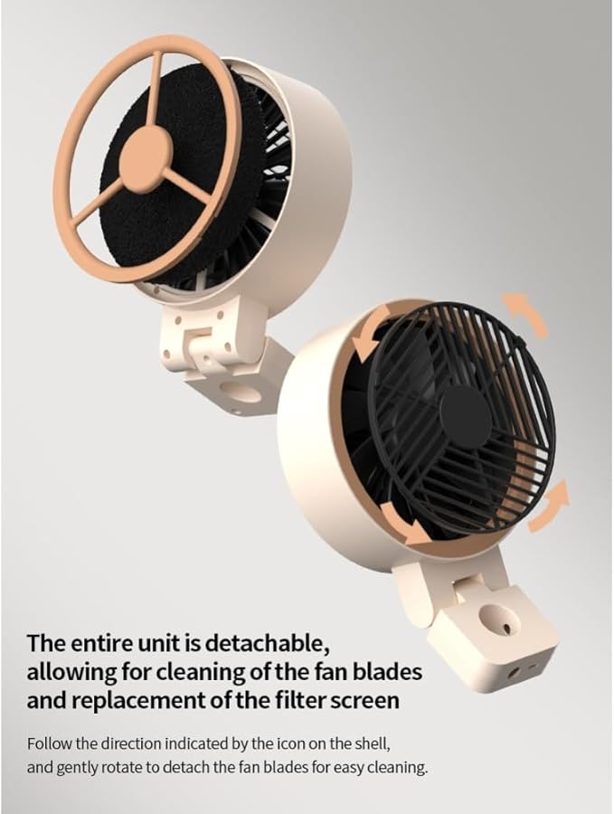 Rechargeable Portable Range Hood 3 Speed Desktop Kitchen Exhaust Fan With Carbon Filter - Image 4