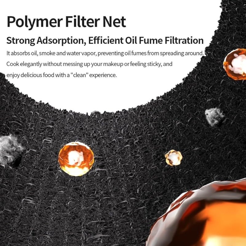 Rechargeable Portable Range Hood 3 Speed Desktop Kitchen Exhaust Fan With Carbon Filter - Image 3