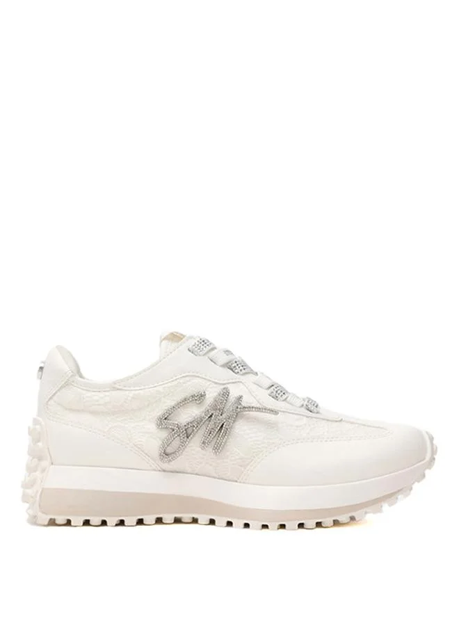 Campo-Lace White Women's Low-Top Sneakers