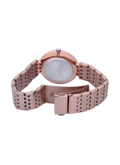 GIORDANO Giordano Eleganza Collection Round Analog Watch for Women, Diamond-Set with Metal Strap Ladies Water Resistant Wrist Watch - A2083 (Dial: Maroon, Strap: Rose Gold)  - Image 5