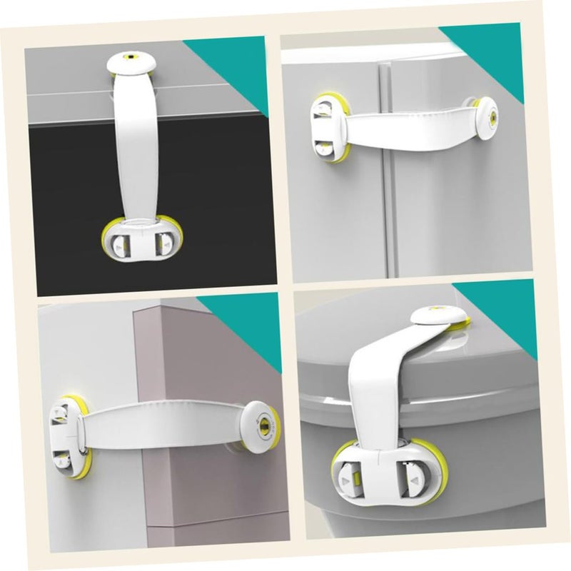 2Pcs Green Pinch Latch Guard for Cabinets and Refrigerators Easy Installation Material Keeps - Image 3