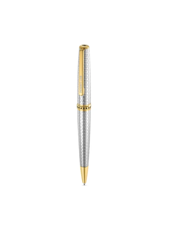 Guy Laroche Romeo Stainless Steel Pen with Gold-Plated Trims