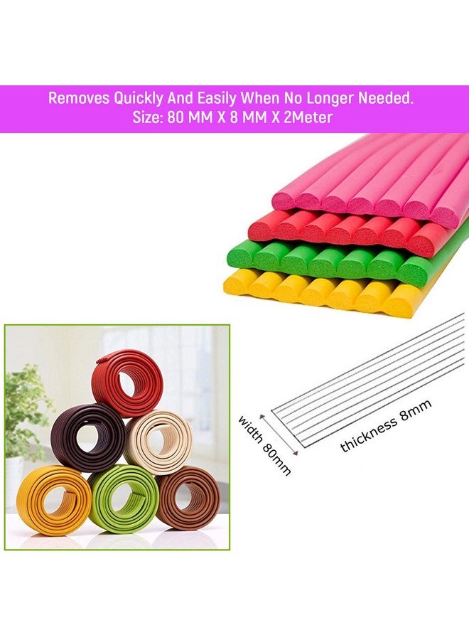 Safe-O-Kid ® (Set Of 2), Soft Cushioned 6.4 Ft / 2 Mtr Multi Functional Edge Guards With Strong 3M Adhesive, Safety For Sharp Edges For Babies- Grass Green - Image 5