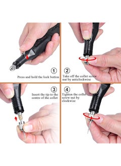 Bolivia's Rotary Tool Kit 108Pcs Cordless Rotary Tool Kit Engraving Tool Kit Mini Rotary Tool Cordless Power Rotary Tools For Cutting Drilling Sanding Engraving Polishing And Diy Crafts  - Image 4