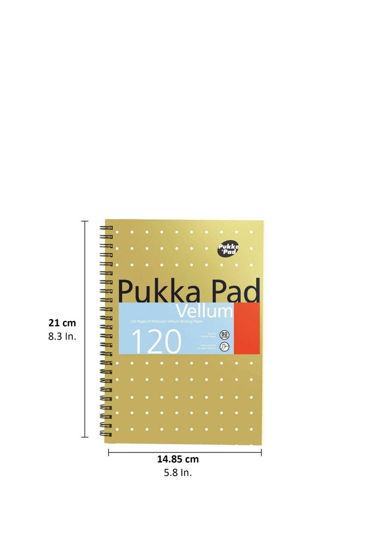 Pukka Pad Vjm/2 Vellum A5 80 Gsm 120 Pages Note Book 3 pcs pack - Image 2