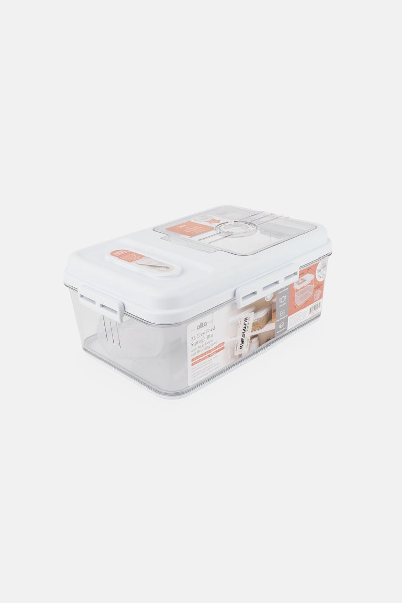 Alta 5L Dry Food Storage Bin, White - Image 1