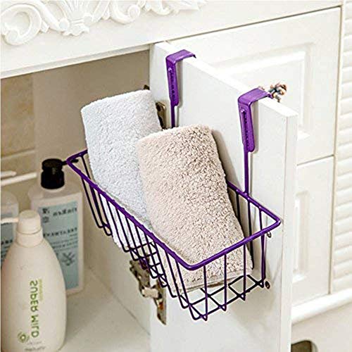 CR18 COLLECTION Steel Hanging Storage Basket Cabinet Organizer Under Shelf Door Kitchen Cabinet Storage Basket Rack Holder Hanging Organizer Pack of 1 - Image 2