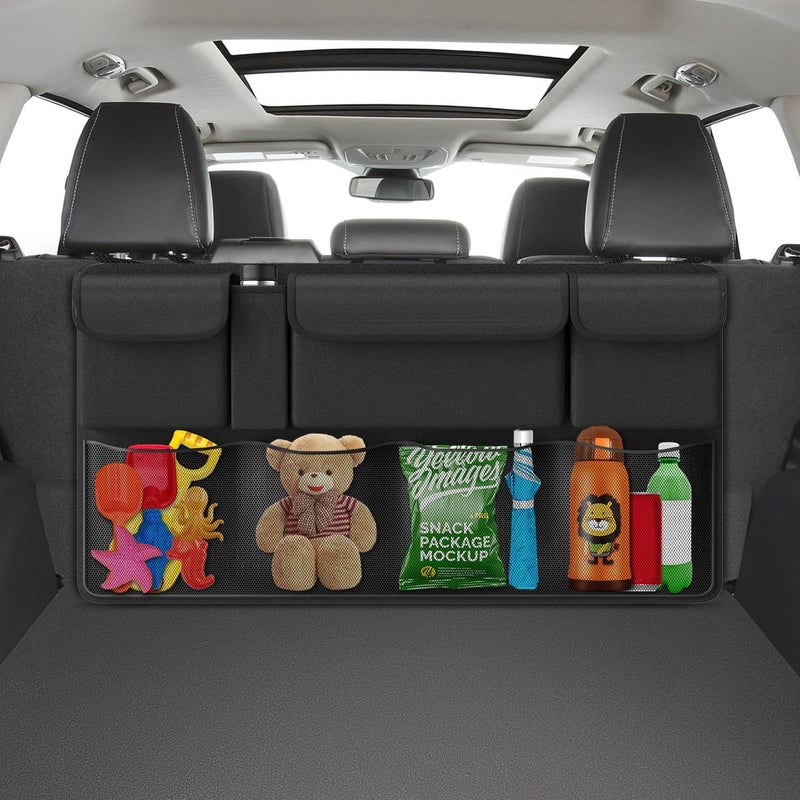 ACELIFE Car Seat and Boot Organiser with Waterproof Kick Mat - Image 1
