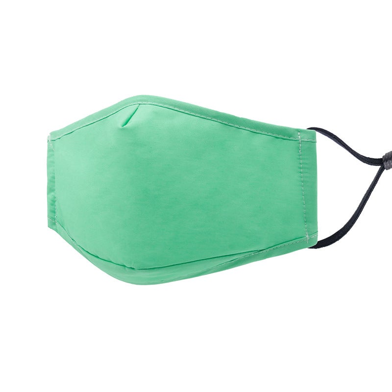 Summer Sun Protection Cotton Face Mask Green 