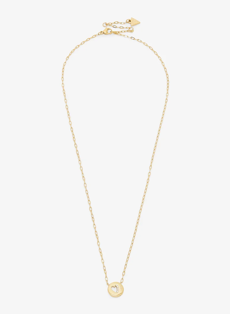 GUESS Coin Pendant Chain Necklace