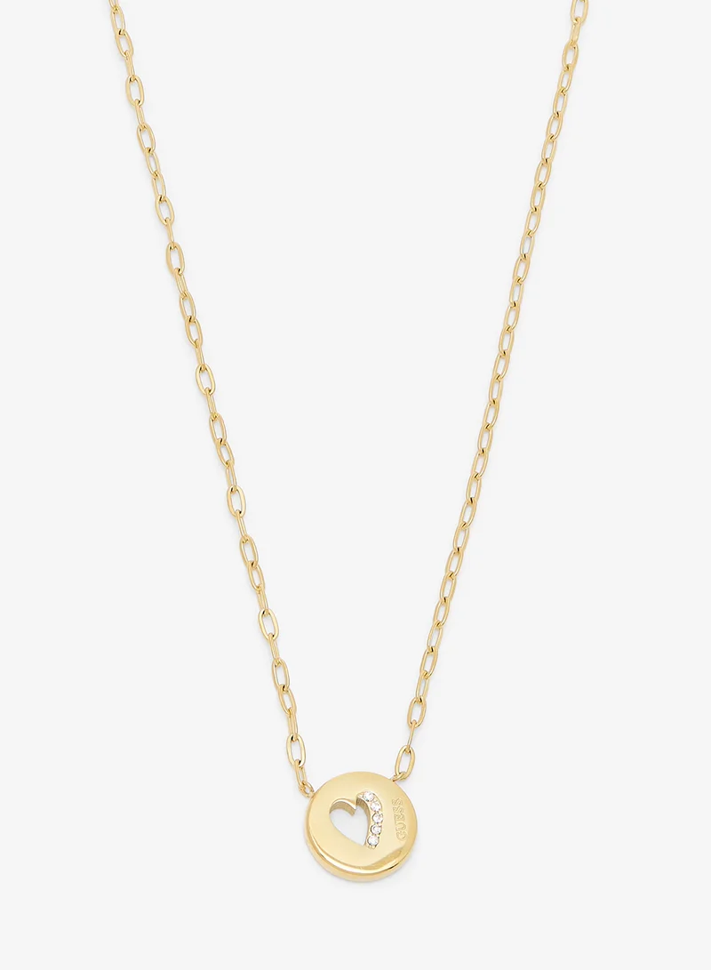 GUESS Coin Pendant Chain Necklace
