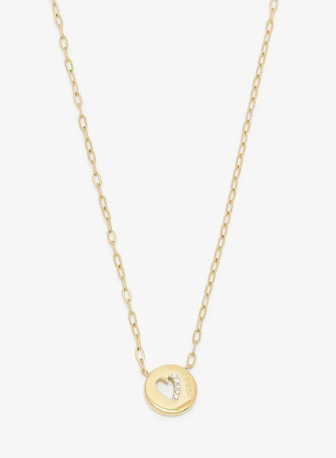 GUESS Coin Pendant Chain Necklace