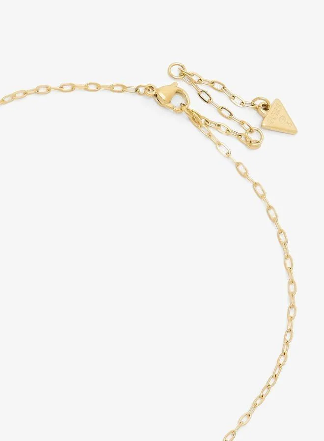 Guess  Coin Pendant Chain Necklace for Women | Best Price UAE