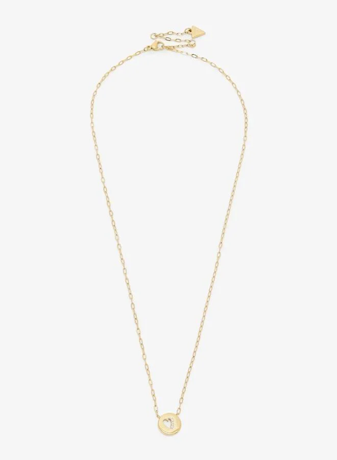 GUESS Coin Pendant Chain Necklace