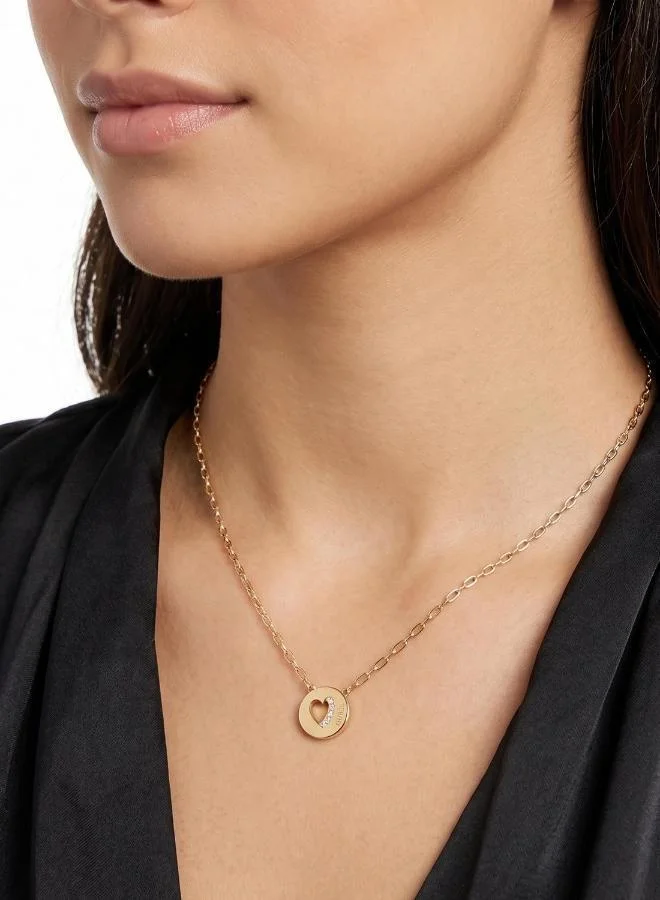 Guess  Coin Pendant Chain Necklace for Women | Best Price UAE