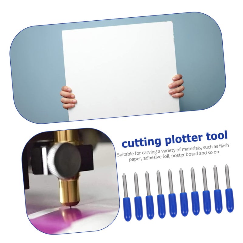 Blue Engraving Tool Cutting Blades Lettering Cutters 20pcs Plotter Parts for Window Tint Glitter - Image 3