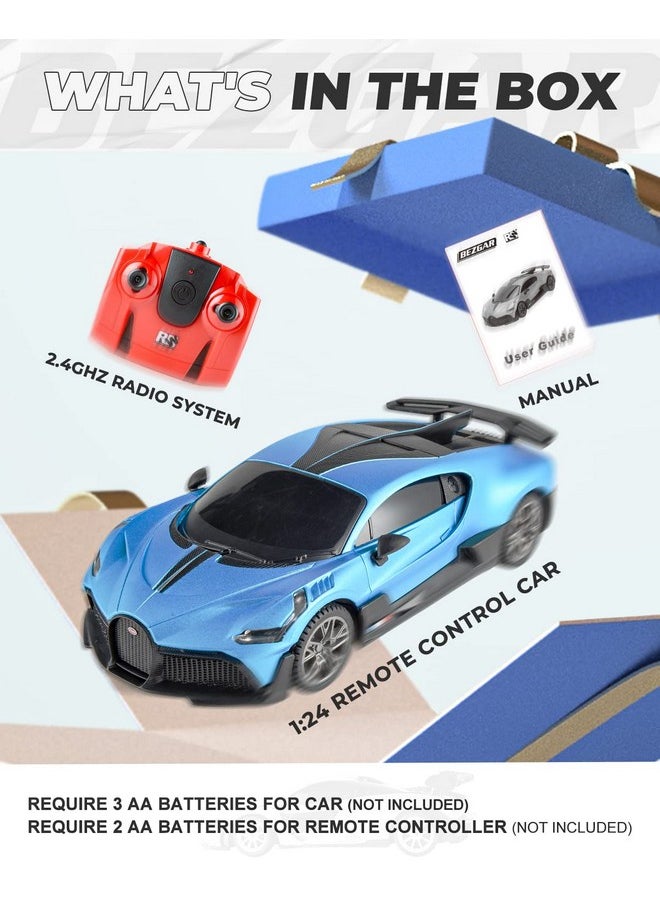 BEZGAR BEZGAR Bugatti Remote Control Car for Boys 8-12 - 1:24 Officially Licensed Bugatti Divo Racing Car Model Vehicle, Experience The Thrill of Bugatti with 2.4Ghz Bugatti Toy Car for Kids and Adults  - Image 5
