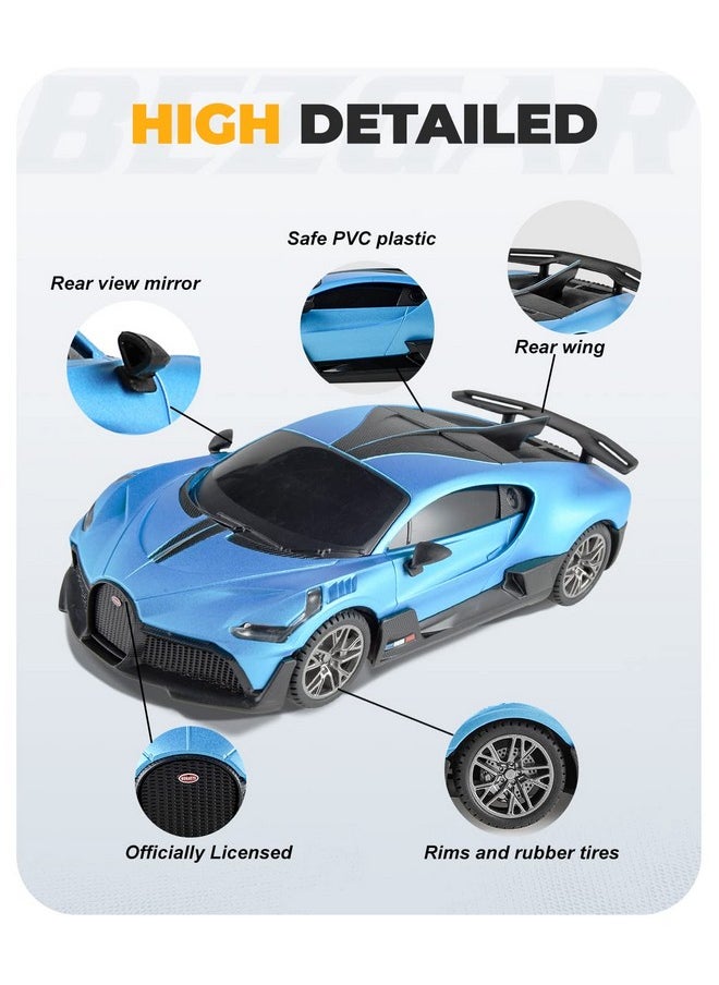 BEZGAR BEZGAR Bugatti Remote Control Car for Boys 8-12 - 1:24 Officially Licensed Bugatti Divo Racing Car Model Vehicle, Experience The Thrill of Bugatti with 2.4Ghz Bugatti Toy Car for Kids and Adults  - Image 4