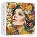 PICKFORU Mosaic Flower Woman Puzzles for Adults 1000 Pieces Lady with Floral Plant Hard Difficult Jigsaw Puzzle Colorful Aesthetic Art Impossible Challenging Puzzles for Adults - Image 2