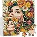 PICKFORU Mosaic Flower Woman Puzzles for Adults 1000 Pieces Lady with Floral Plant Hard Difficult Jigsaw Puzzle Colorful Aesthetic Art Impossible Challenging Puzzles for Adults - Image 4