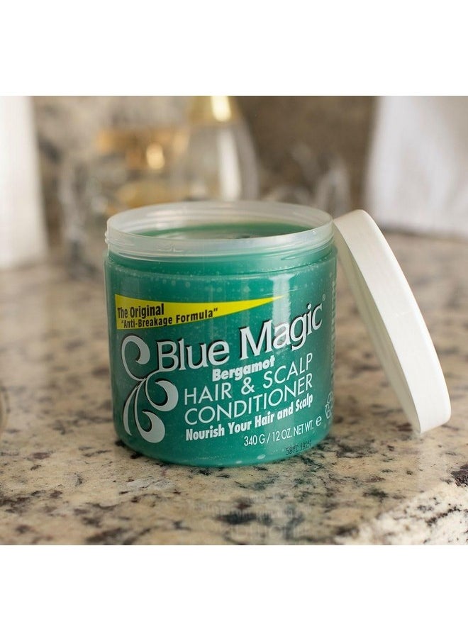 BLUE MAGIC Blue Magic Bergamot Hair and Scalp Conditioner, 12 Ounce (Pack of 3)  - Image 4