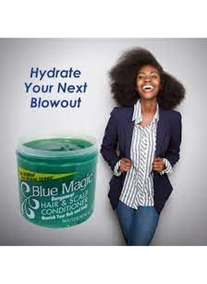 BLUE MAGIC Blue Magic Bergamot Hair and Scalp Conditioner, 12 Ounce (Pack of 3)  - Image 5