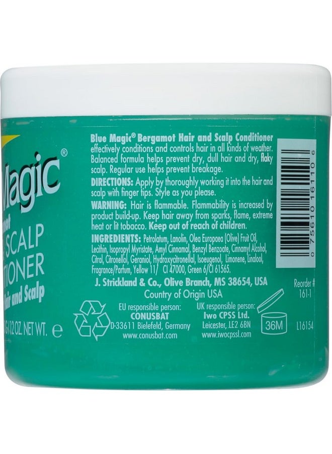 BLUE MAGIC Blue Magic Bergamot Hair and Scalp Conditioner, 12 Ounce (Pack of 3)  - Image 2
