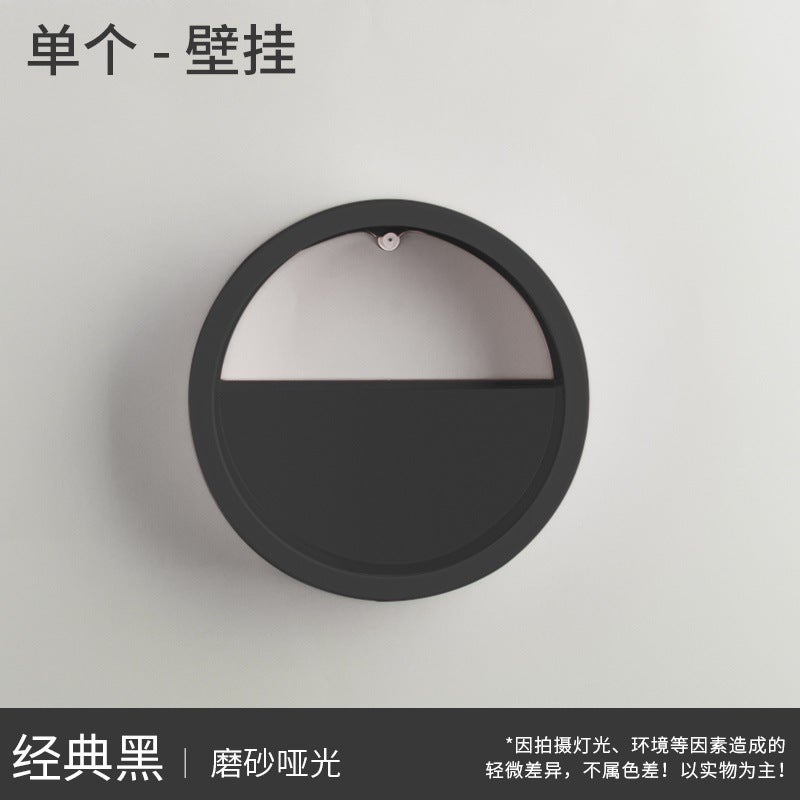 Wall Hanging Creative Pothos Flower Pot Scandinavian Macaron Green Plant Living Room Wall Hanging Decoration Round Hydroponic Flower Pot Fish Tank - Image 1