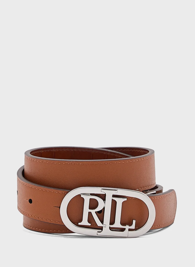 لورين رالف لورين OVAL REV 25-BELT-SKINNY
