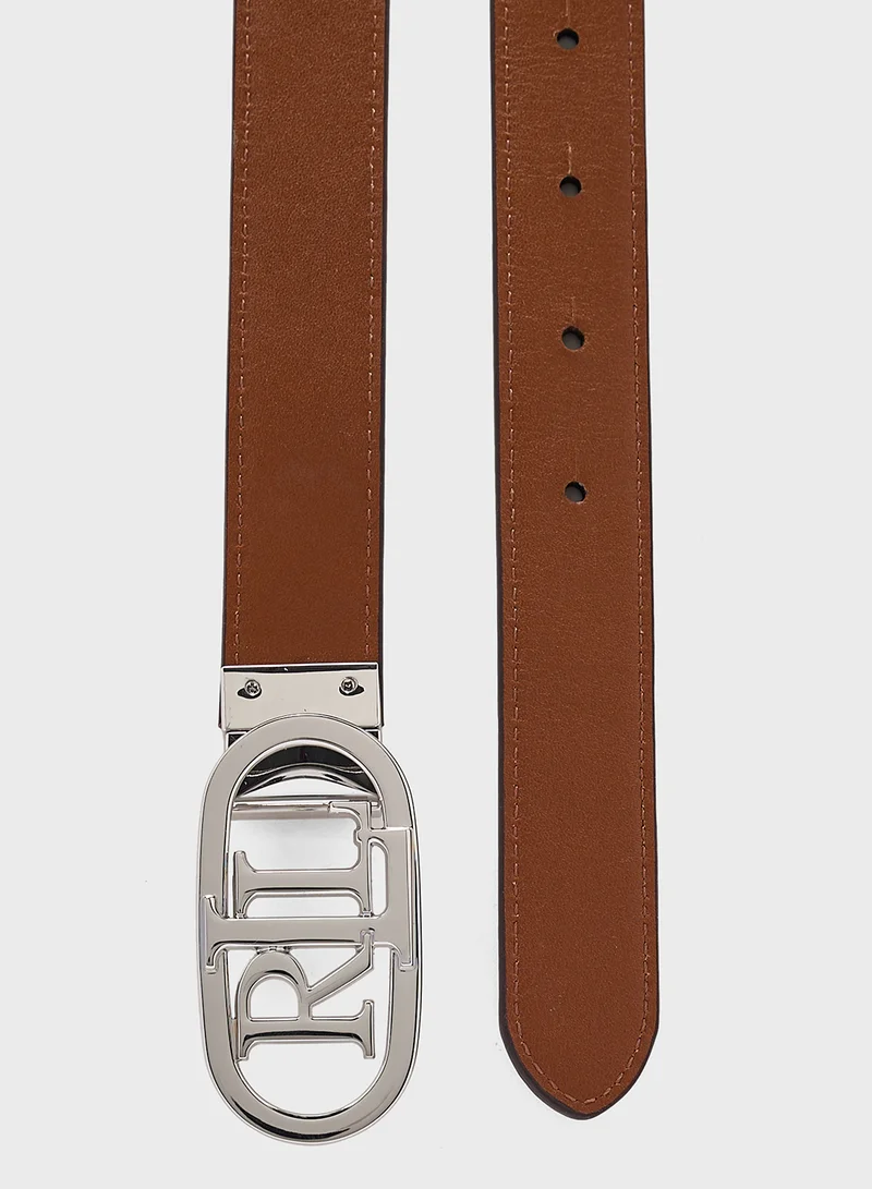 لورين رالف لورين OVAL REV 25-BELT-SKINNY
