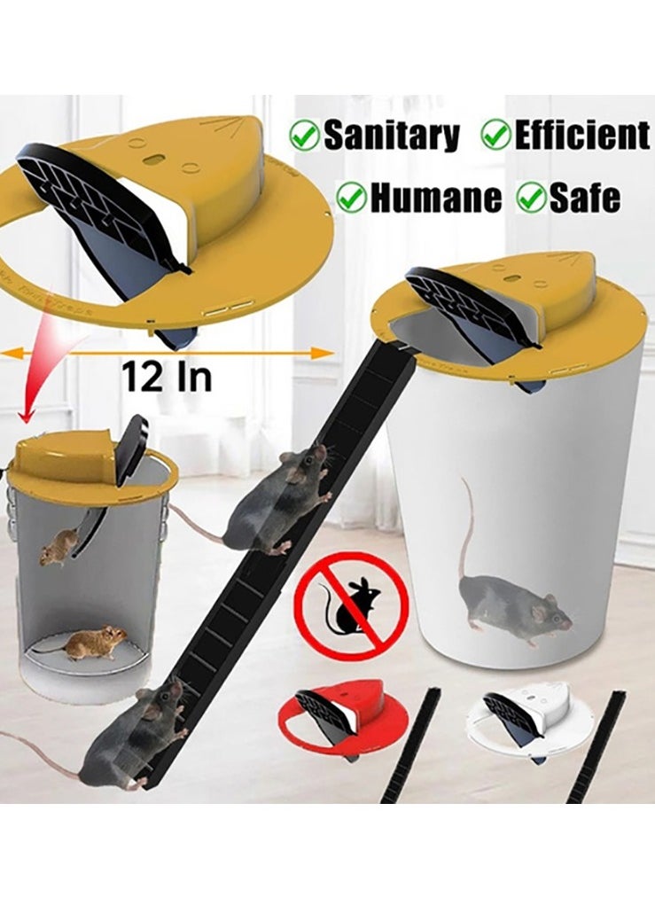 Generic - Mouse Trap Bucket Lid (1Packs) 5 Gallon Bucket Lid Mouse Rat Trap Humane Mouse Mice Rat Trap for Indoor Outdoor Garage Patio Chicken Coop 5 Gallon Bucket Compatible((Excluding  Buckets) - Image 1