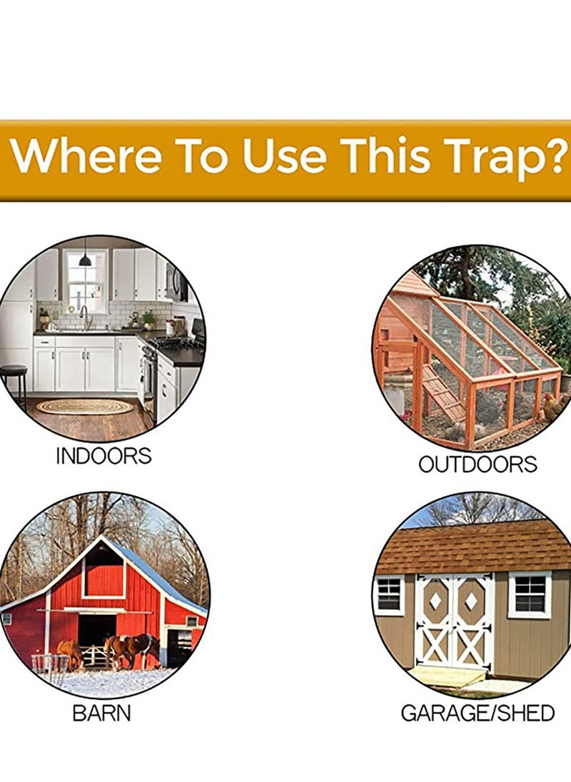Generic - Mouse Trap Bucket Lid (1Packs) 5 Gallon Bucket Lid Mouse Rat Trap Humane Mouse Mice Rat Trap for Indoor Outdoor Garage Patio Chicken Coop 5 Gallon Bucket Compatible((Excluding  Buckets) - Image 1