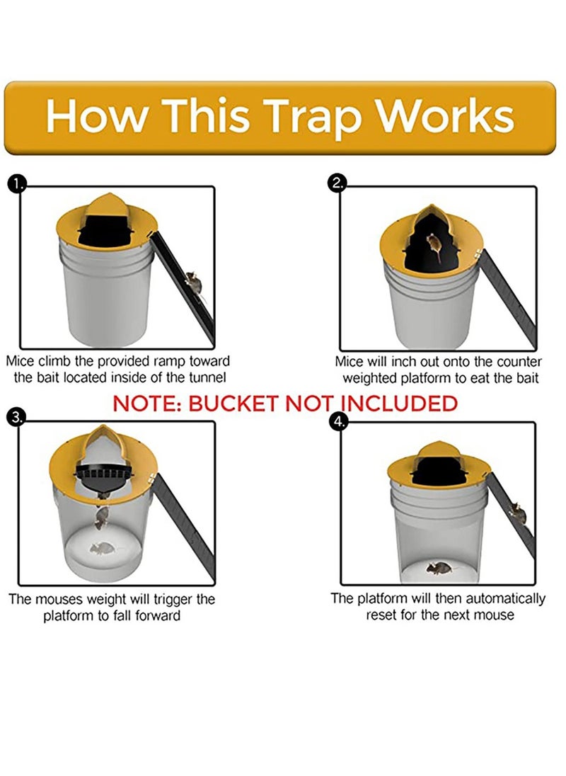 Mouse Trap Bucket Lid (1Packs) 5 Gallon Bucket Lid Mouse Rat Trap Humane Mouse Mice Rat Trap for Indoor Outdoor Garage Patio Chicken Coop 5 Gallon Bucket Compatible((Excluding  Buckets) - pzsku/ZBD4BA5042B1A1ED49BAAZ/45/_/1697772992/164c5b4f-9ec1-4a9e-bc8a-00c143eb6ec2