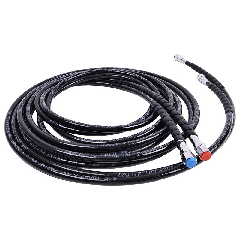AIVWUMOT 18ft Hydraulic Hose Kit HO5118 HO5118 Compatible with SeaStar Outboard Steering Boat Teleflex Marine - Image 2