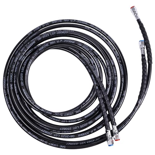 AIVWUMOT 18ft Hydraulic Hose Kit HO5118 HO5118 Compatible with SeaStar Outboard Steering Boat Teleflex Marine - Image 3